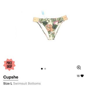 Cupshe BNWT Floral Swimsuit Bottoms